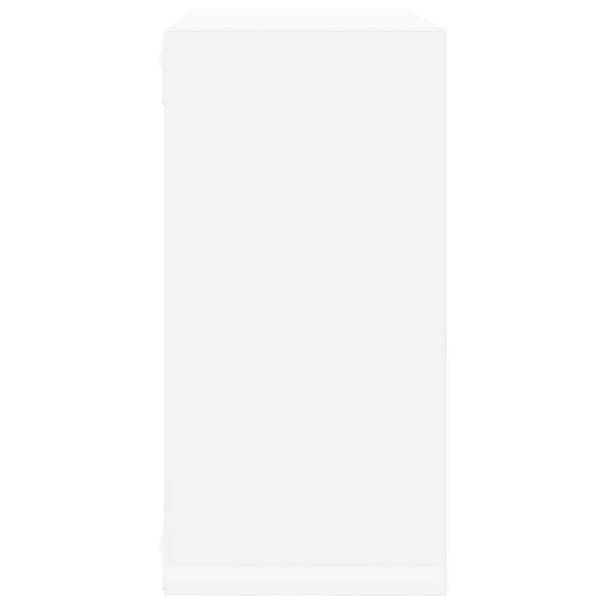 WÜRFELREGALE 2er set Weiß 30/15/30 Cm - Weiß, Holz (30/30/15cm) - vidaXL