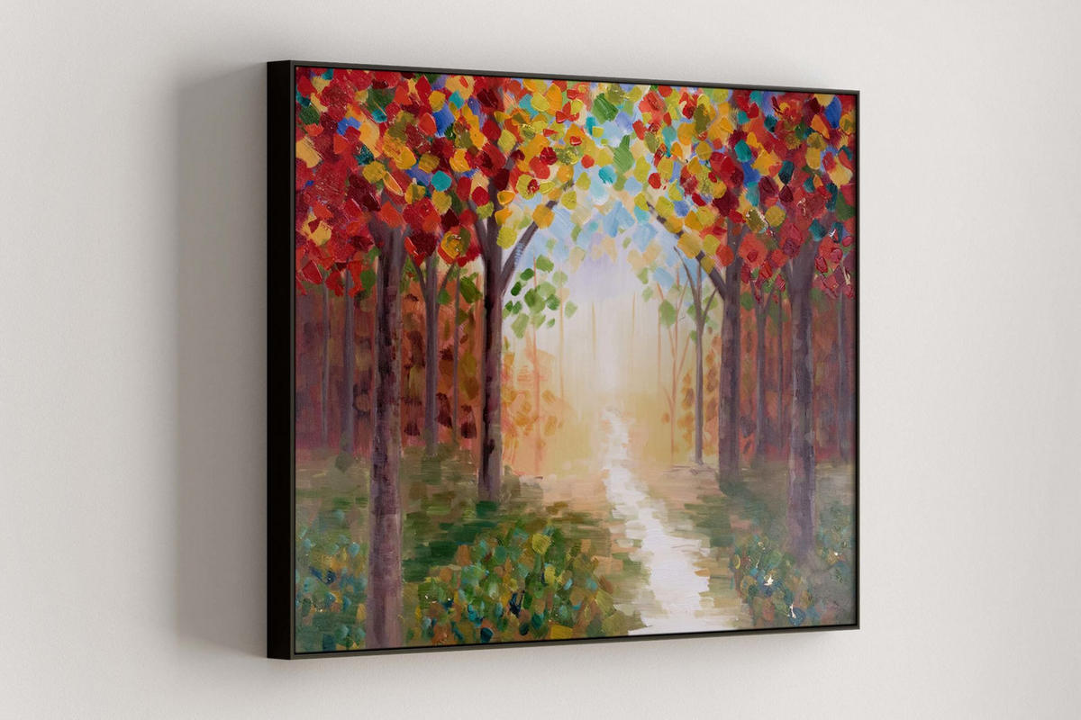 OLEJOMALBA 100/75 cm, Zvířata - různobarevná, dřevo/textil (100/75cm) - KUNSTLOFT
