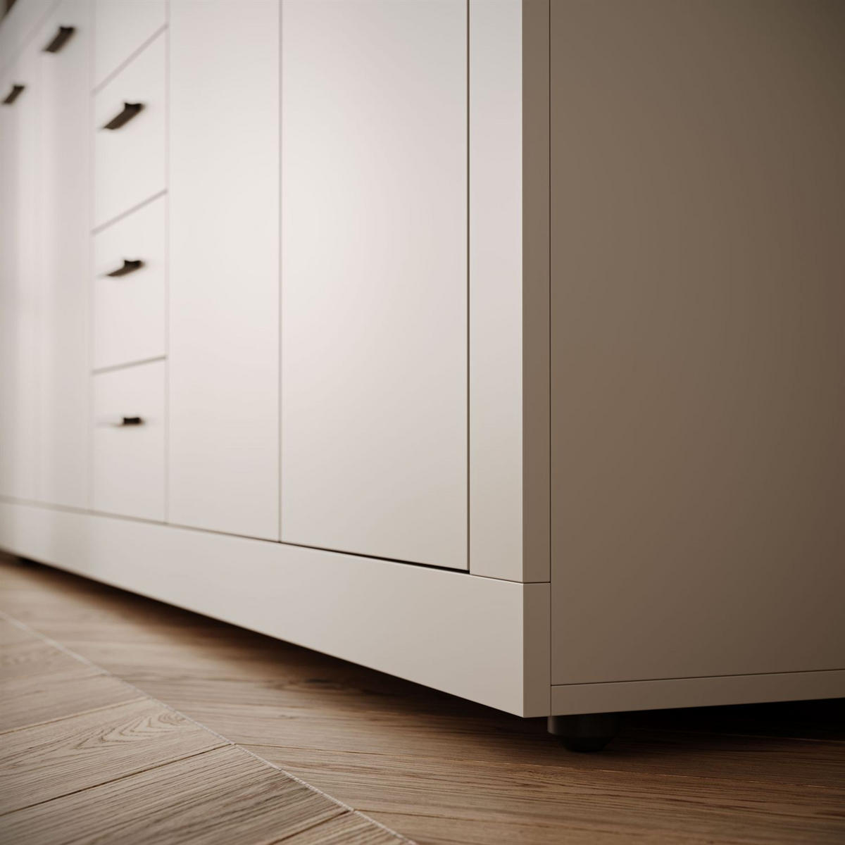 KOMMODE ROMANO mit Schubladen - Kaschmir, Holzwerkstoff (190/96/32cm) - Lookway