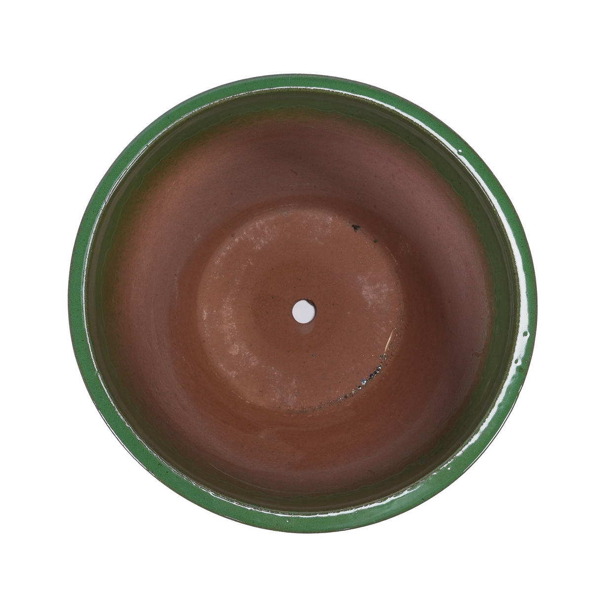 TRUHLÍK na kvety z keramiky, starosvetlozelený, s odtokovým otvorom do interiéru aj exteriéru - zelená, keramika (38/32/38cm) - BEAOK