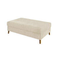 HOCKER Sigurd Beige Chenille - Beige/Braun, Holz/Textil (118/40/73cm) - S-Style Möbel
