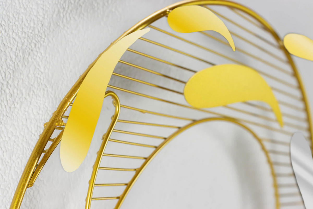 WANDDEKO Gold 121/53 cm - Goldfarben/Kupferfarben, Metall (3.2/53/6cm) - KUNSTLOFT