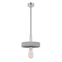 HÄNGELEUCHTE TIMO Metall Betonoptik Grau - Grau, Metall (23/23/171cm)