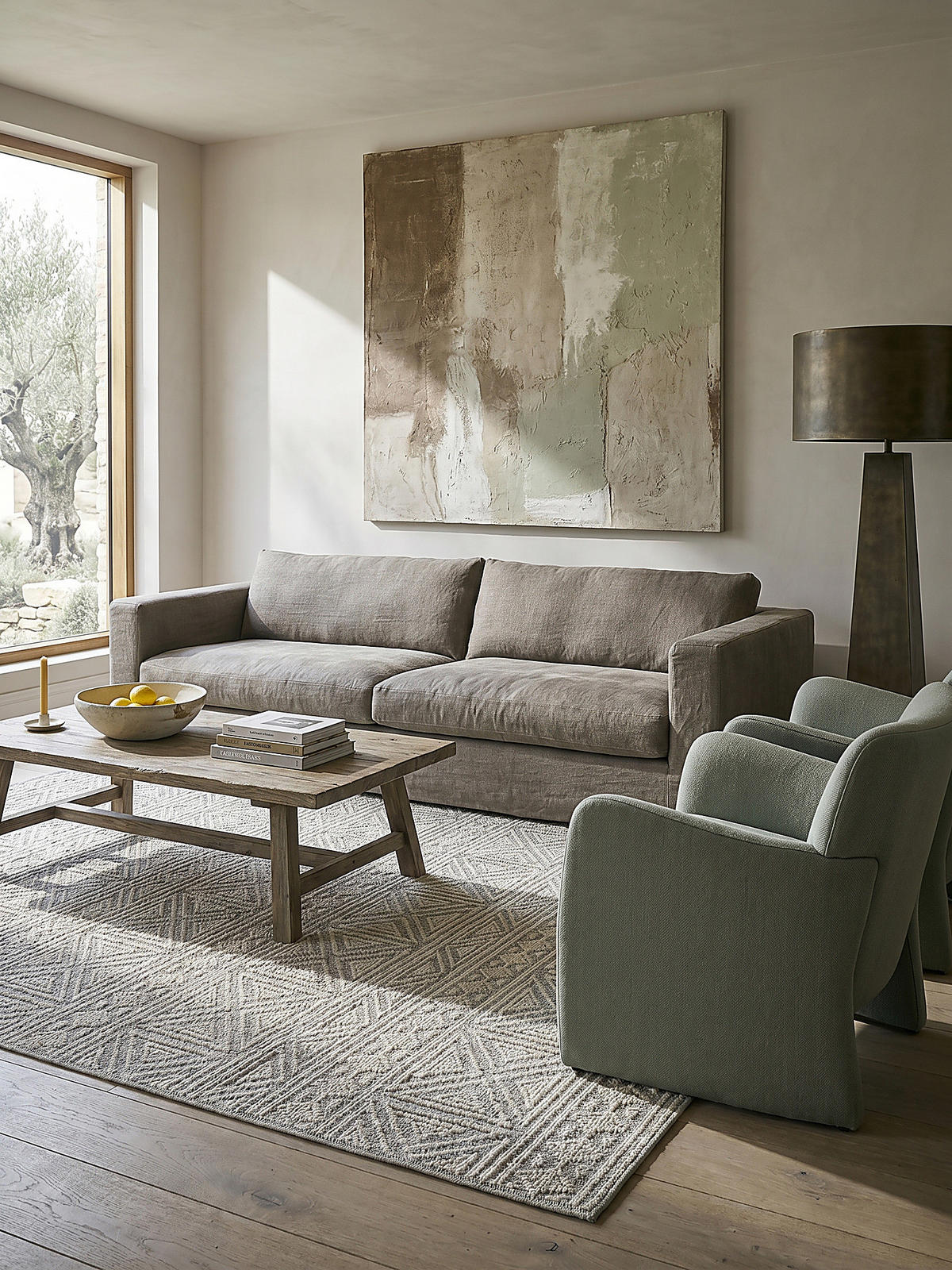 TEPPICH Waschbar LEAM, geometrisch, Grau, 194 x 290 cm - Grau, Textil (194/290cm) - KADIMA DESIGN