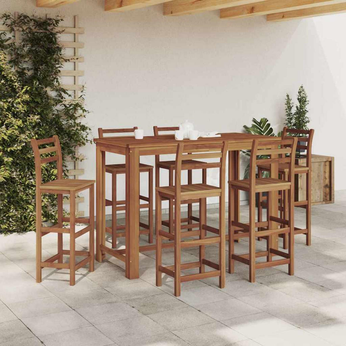 BARTISCH Massivholz Akazie 150/70/105 Cm - Braun, Holz (150/70/105cm) - vidaXL