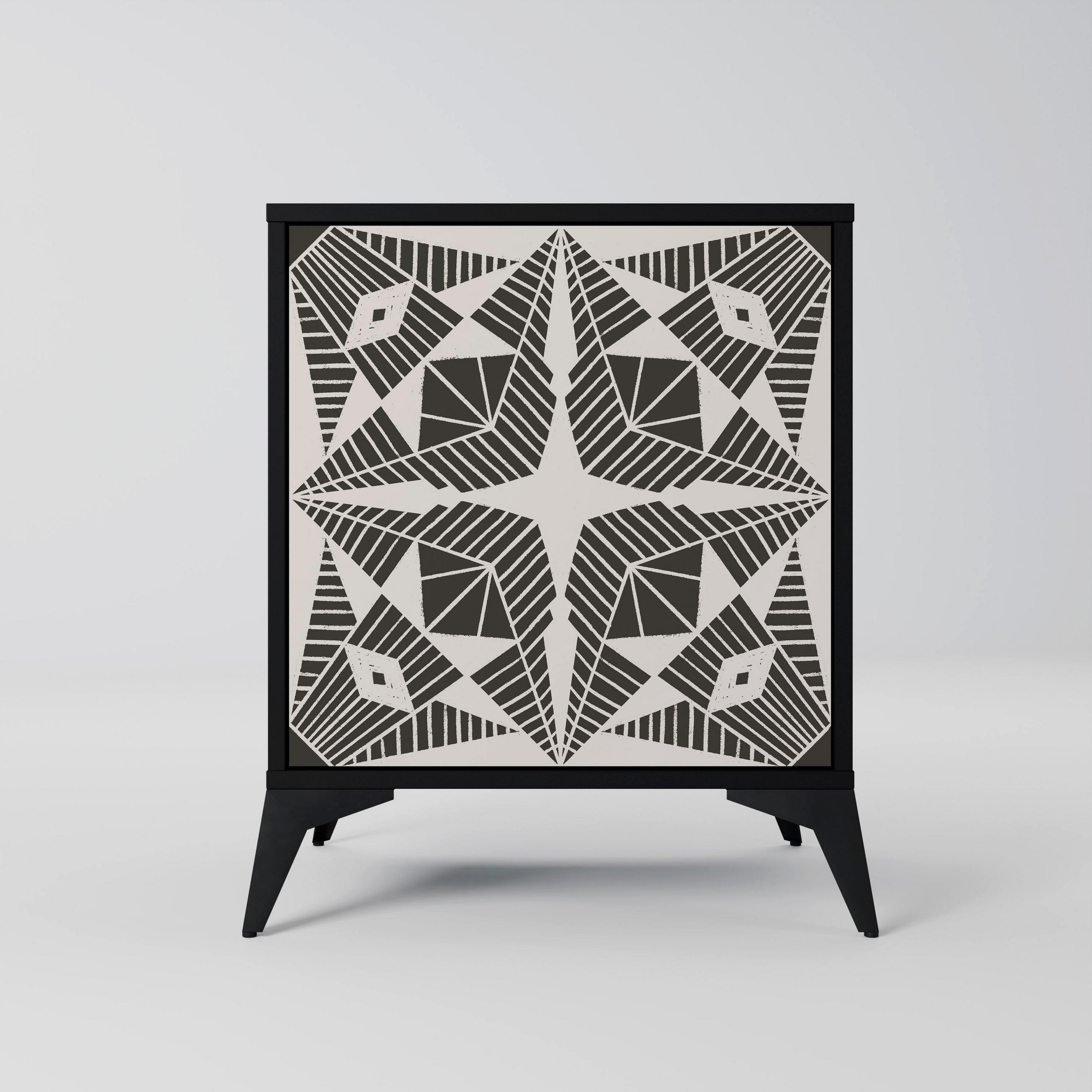 SpaceRebels Sideboard Schwarz 57.5x70.5x42 cm