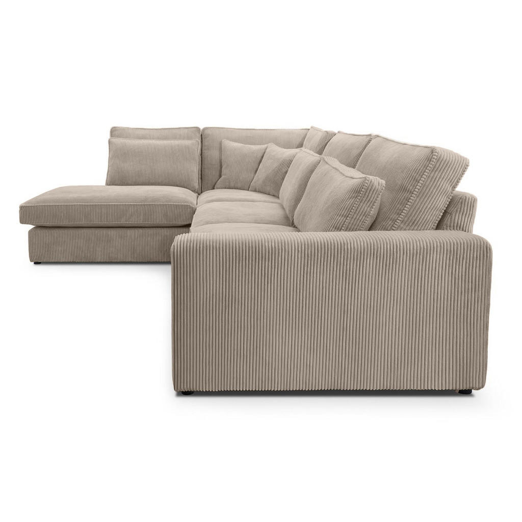 Thumbnail - Beautysofa Ecksofa, Cappuccino, Textil, L-Form,L-Form, 314x224 cm, Wohnzimmer, Sofas & Couches, Wohnlandschaften, Ecksof...