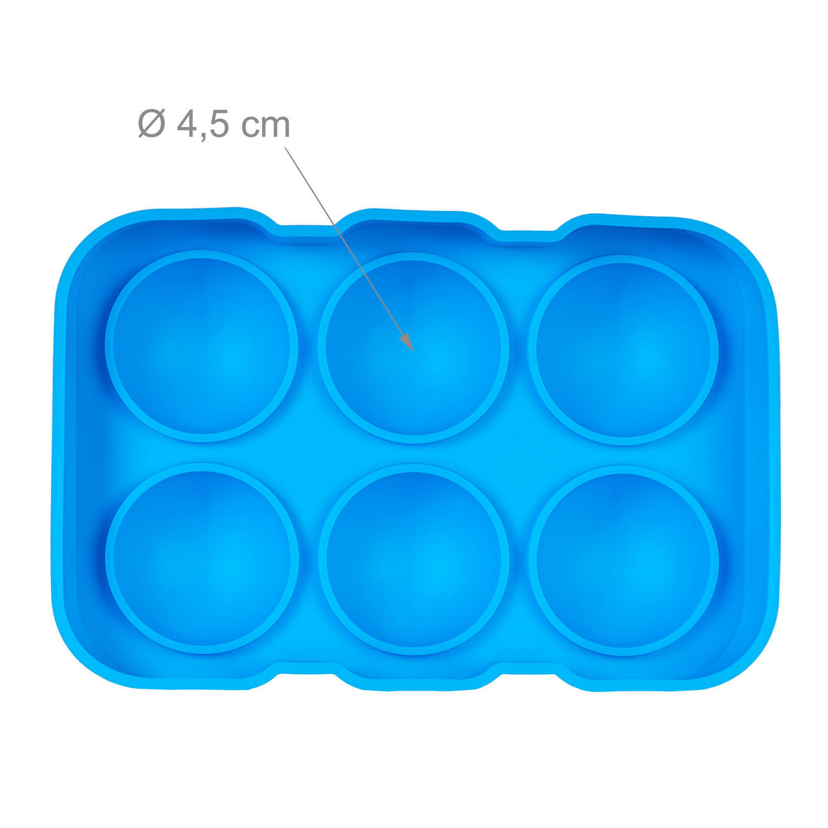 2XEISWÜRFELFORM - Blau, Kunststoff (18/4.5/12.5cm) - Relaxdays