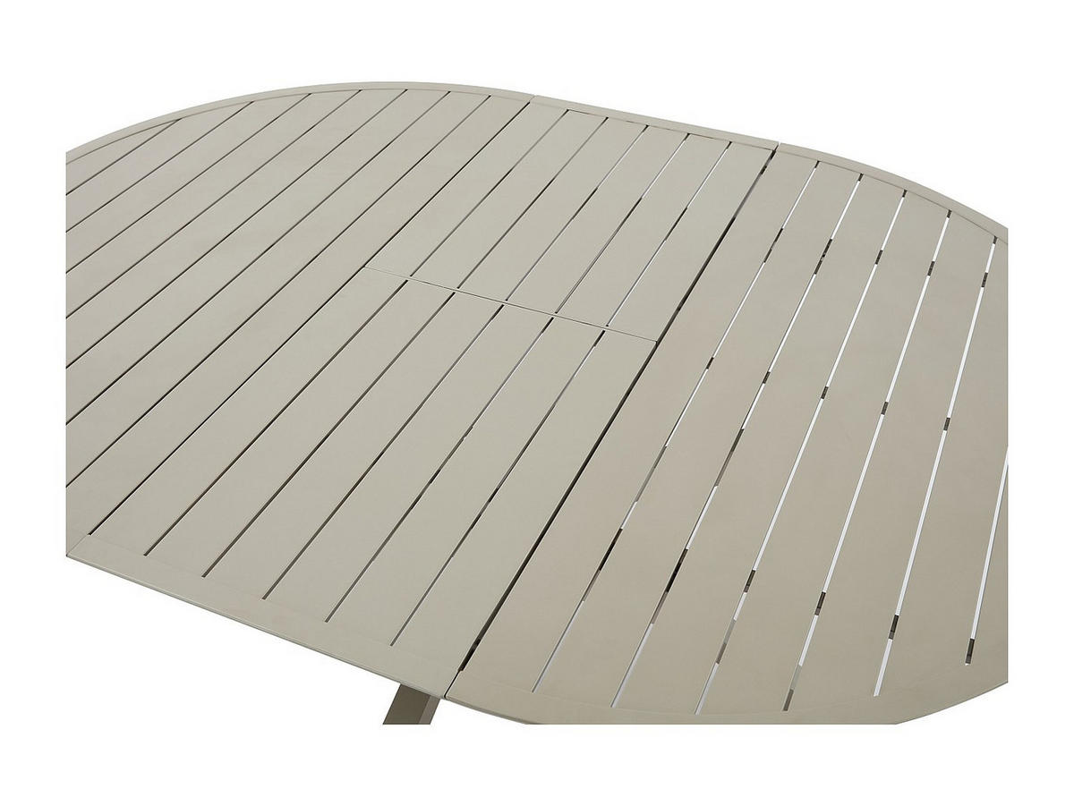 GARTENESSGRUPPE im Set - 4 -Sitzer - Aluminium - taupe - VELYRA - Braun, Metall - Vente-Unique