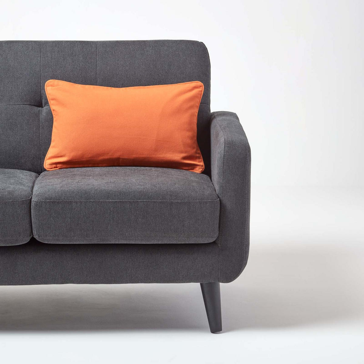 KISSENHÜLLE terracotta 30/50 cm, 100% Baumwolle - Terracotta, Textil (30/50cm) - Homescapes