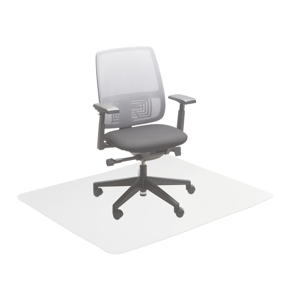 BODENSCHUTZMATTE - Transparent, Kunststoff (120/150cm) - Relaxdays