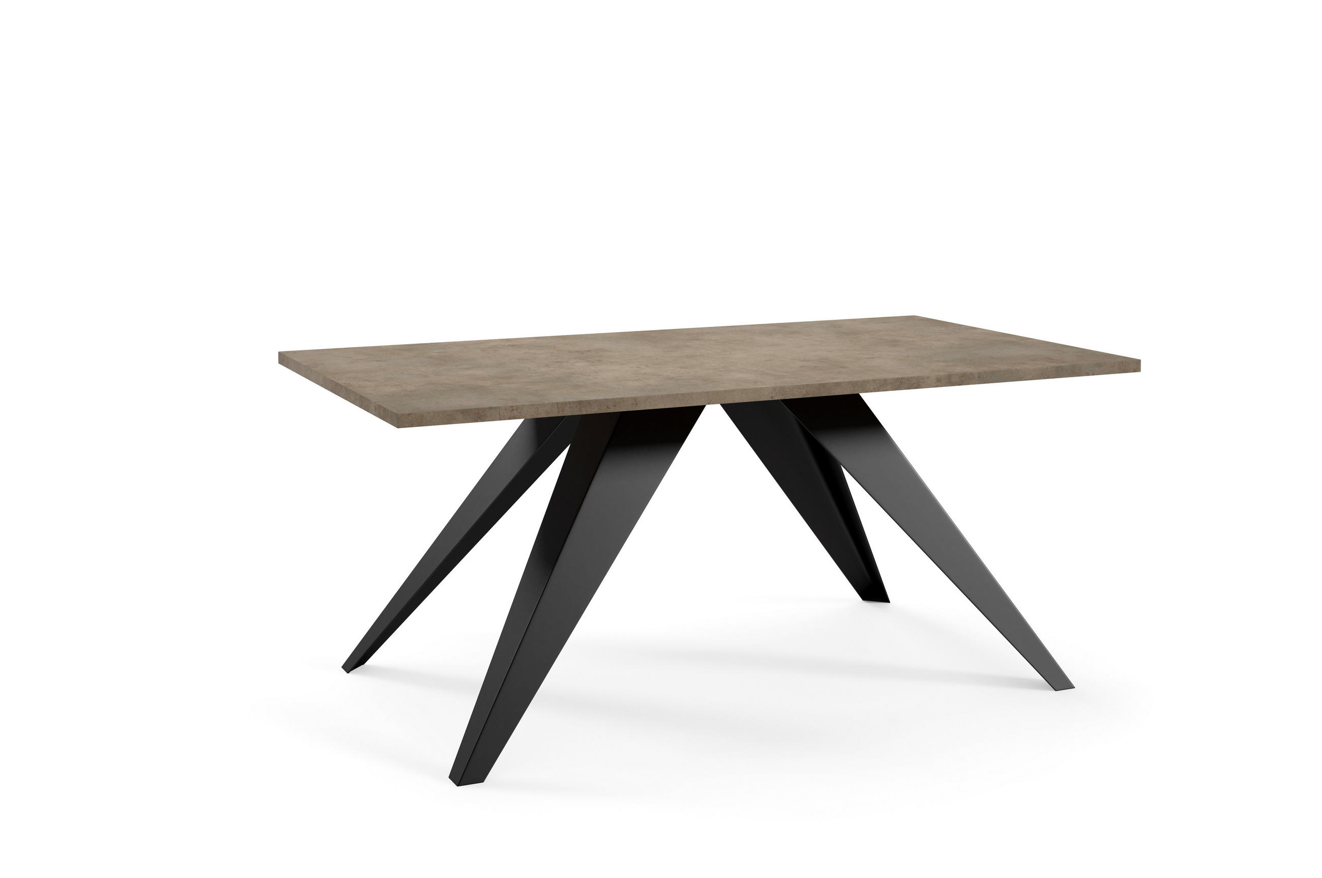 COUCHTISCH VARIA - Dunkelgrau/Schwarz, Holzwerkstoff (60/120/48cm) - Meblini
