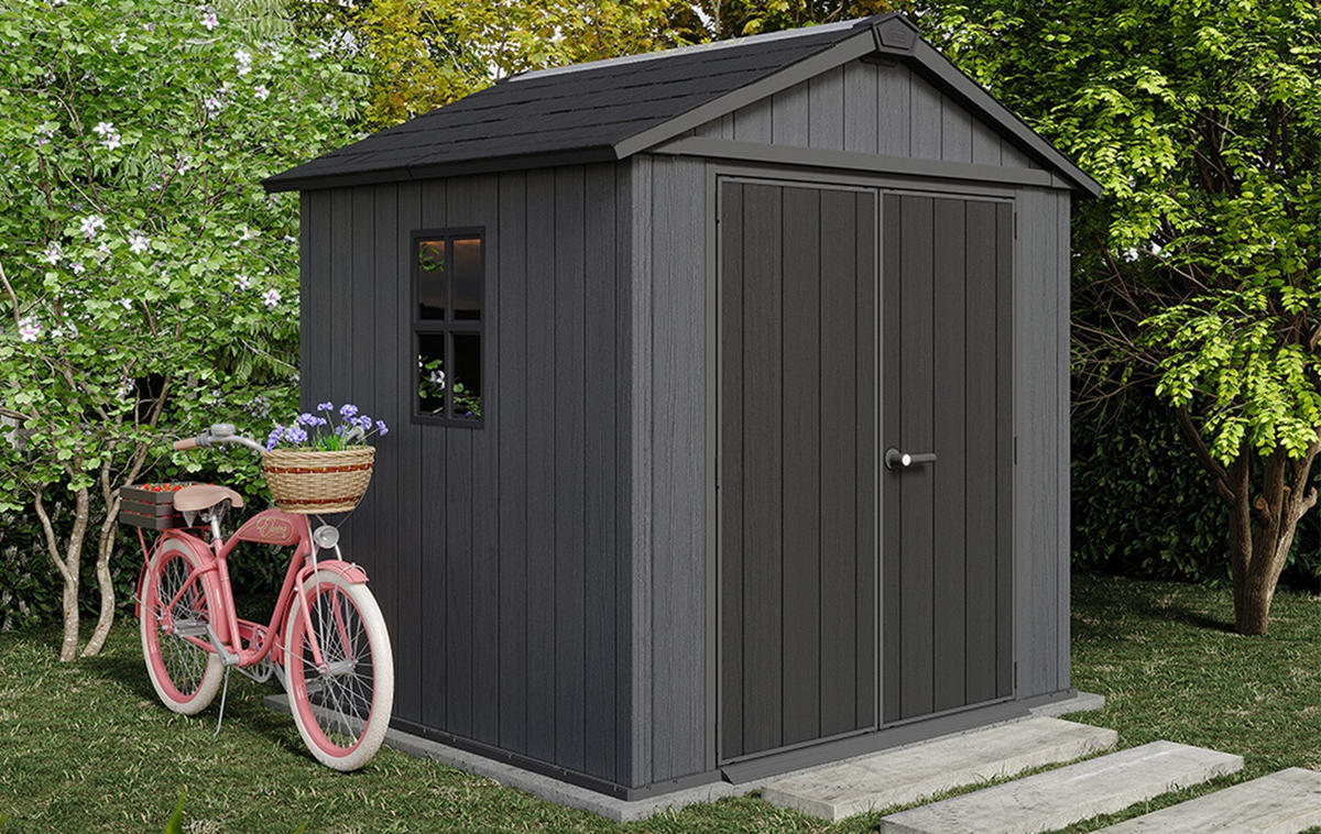 GARTENHAUS Newton - Grau, Kunststoff (223.8/246/230cm) - Keter