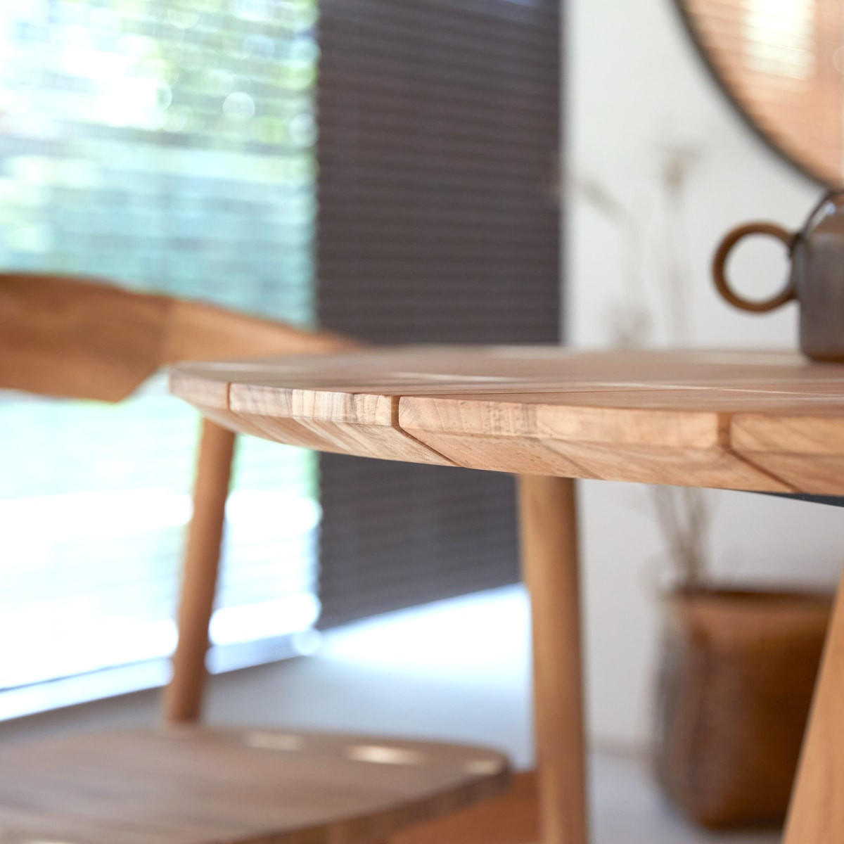 TISCH Paloma Natur aus Teak - Naturfarben, Holz (120/120/76cm) - Tikamoon