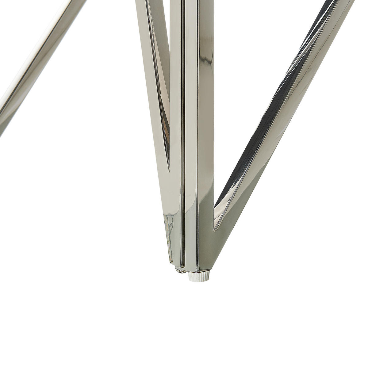 KONSOLENTISCH Glas transparent/silber Weso - Transparent/Silberfarben, Glas (40/120/78cm) - Beliani