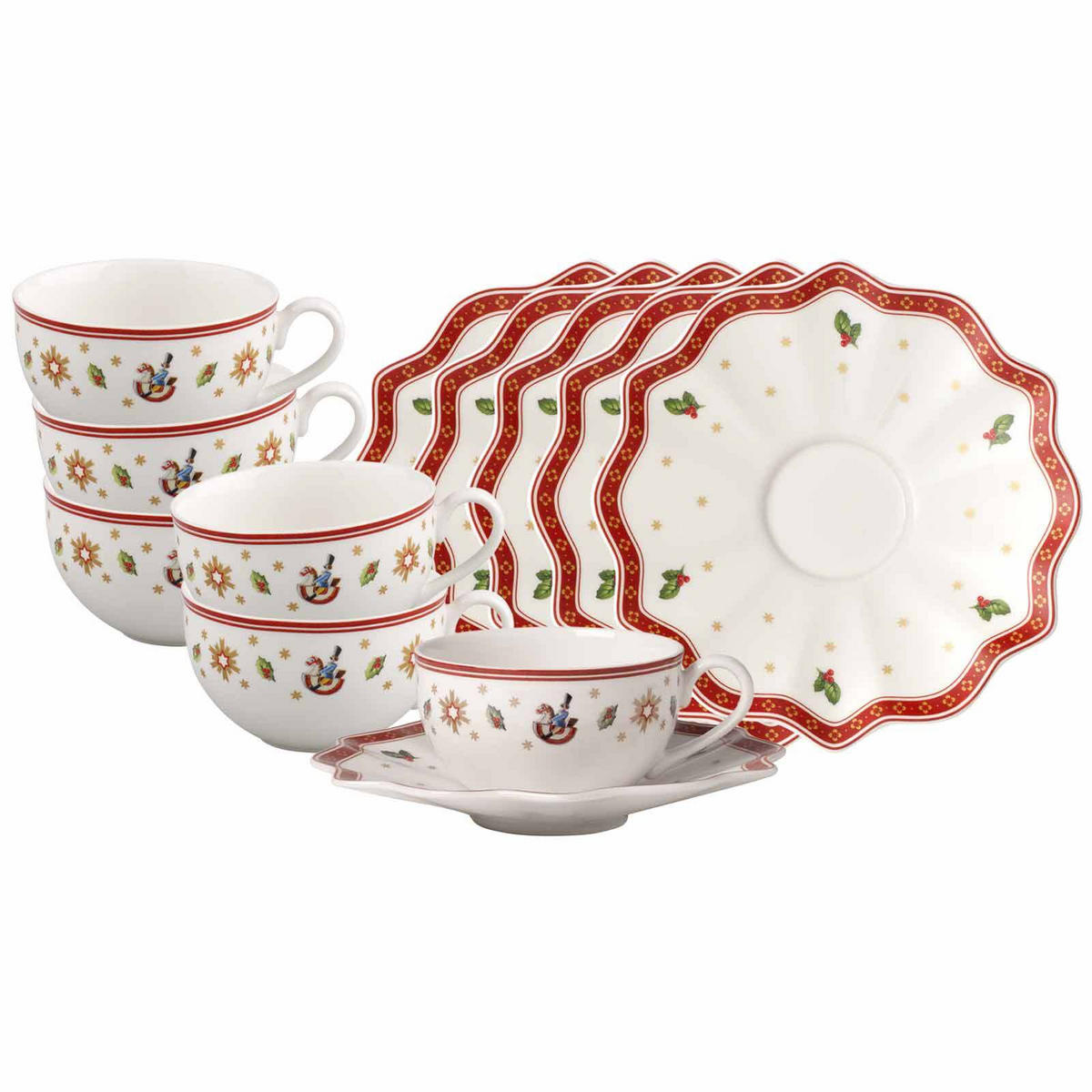 KAFFEETASSEN MIT UNTERTASSEN Toy's Delight bunt 170 ml 6er Set - Multicolor, Keramik (17.5/9.1/17.5cm) - Villeroy & Boch