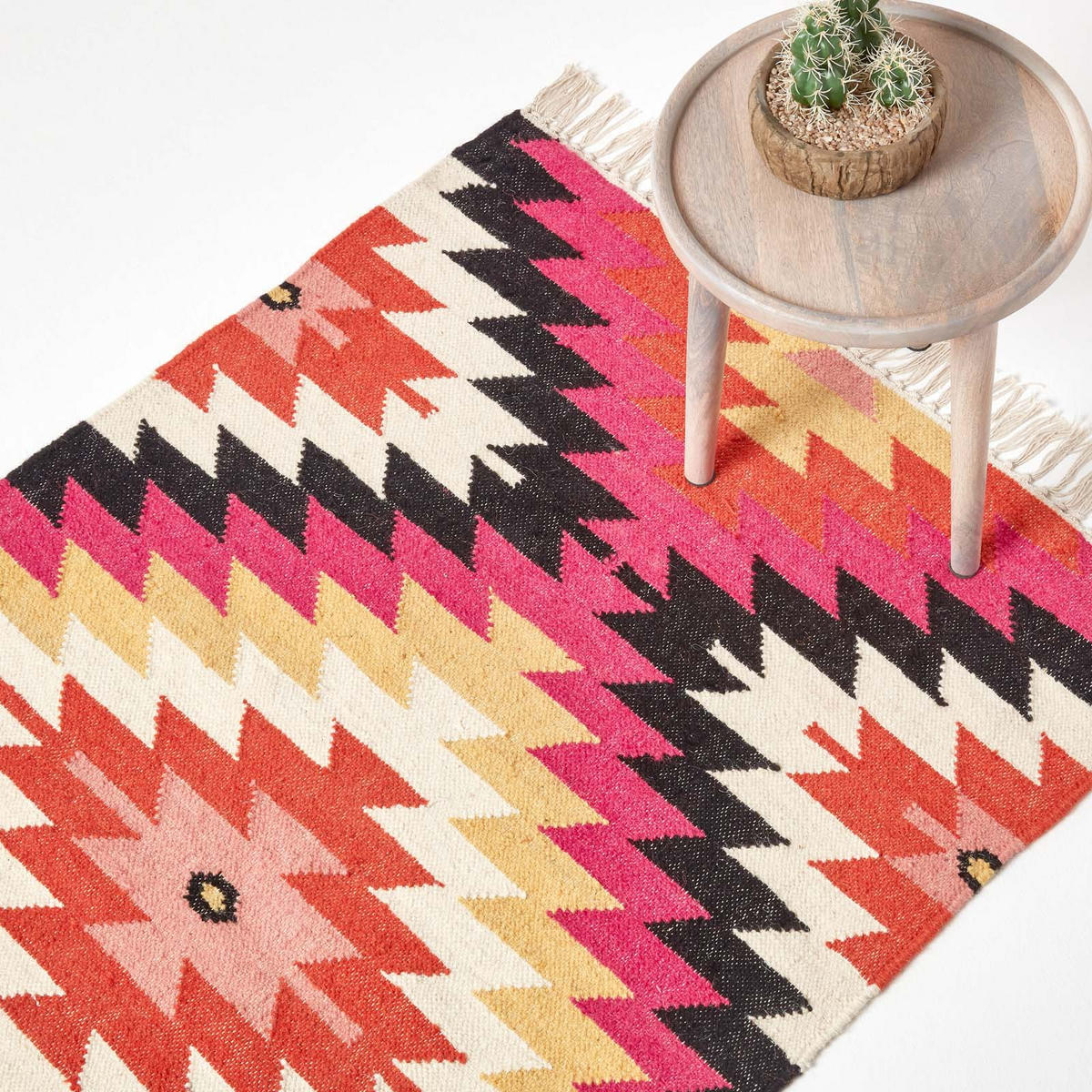 KELIM-TEPPICH Jakarta handgewebt 160/230 cm - Multicolor, Textil (160/230cm) - Homescapes