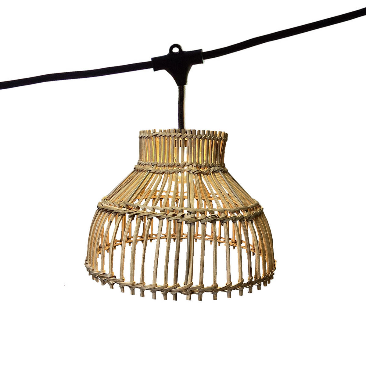 LICHTERKETTE AMELIA braun - Braun, Naturmaterialien (600cm) - Lumisky