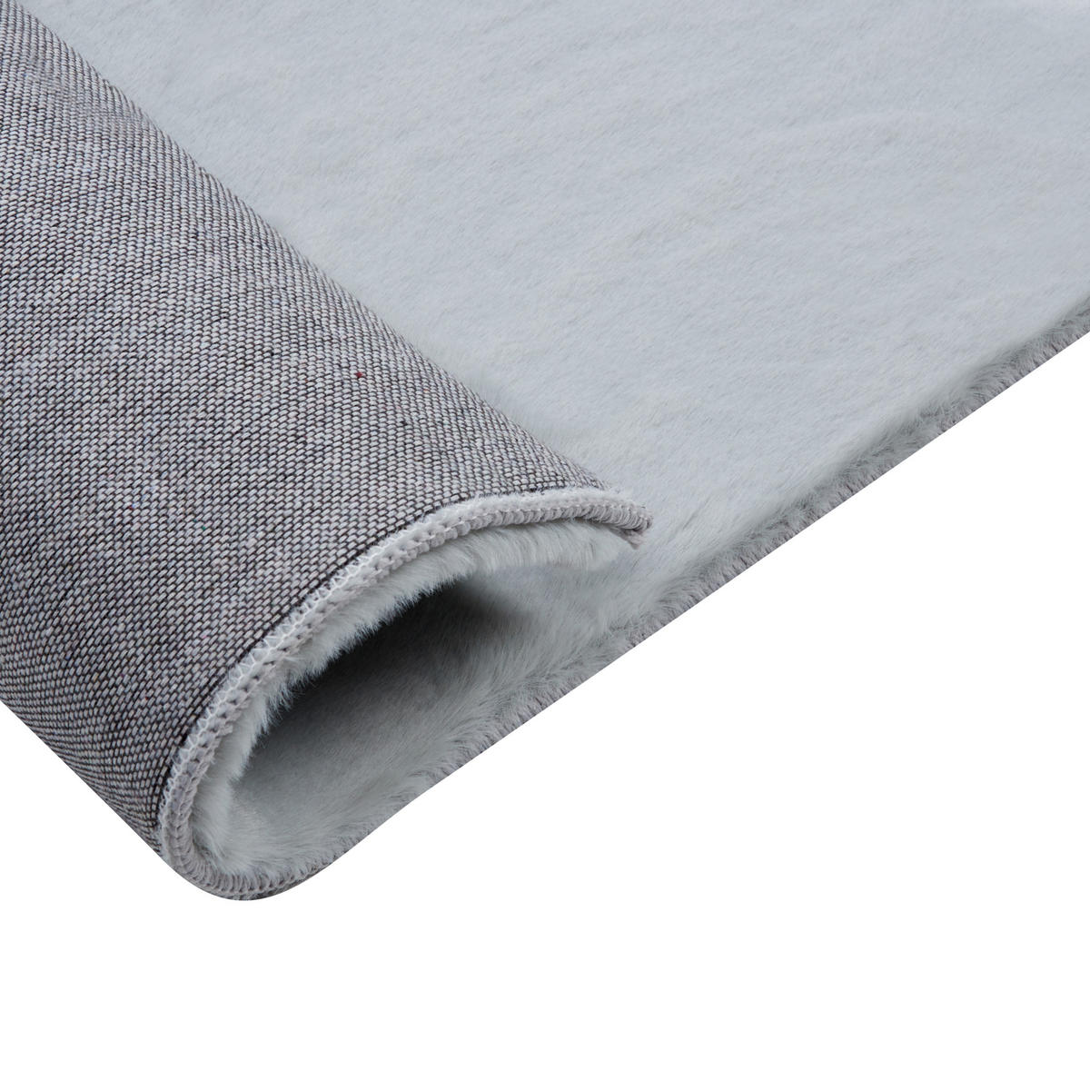 SHAGGY-KUNSTFELLTEPPICH Mirpur 150/80 cm - Grau, Kunststoff (80/150cm) - Beliani