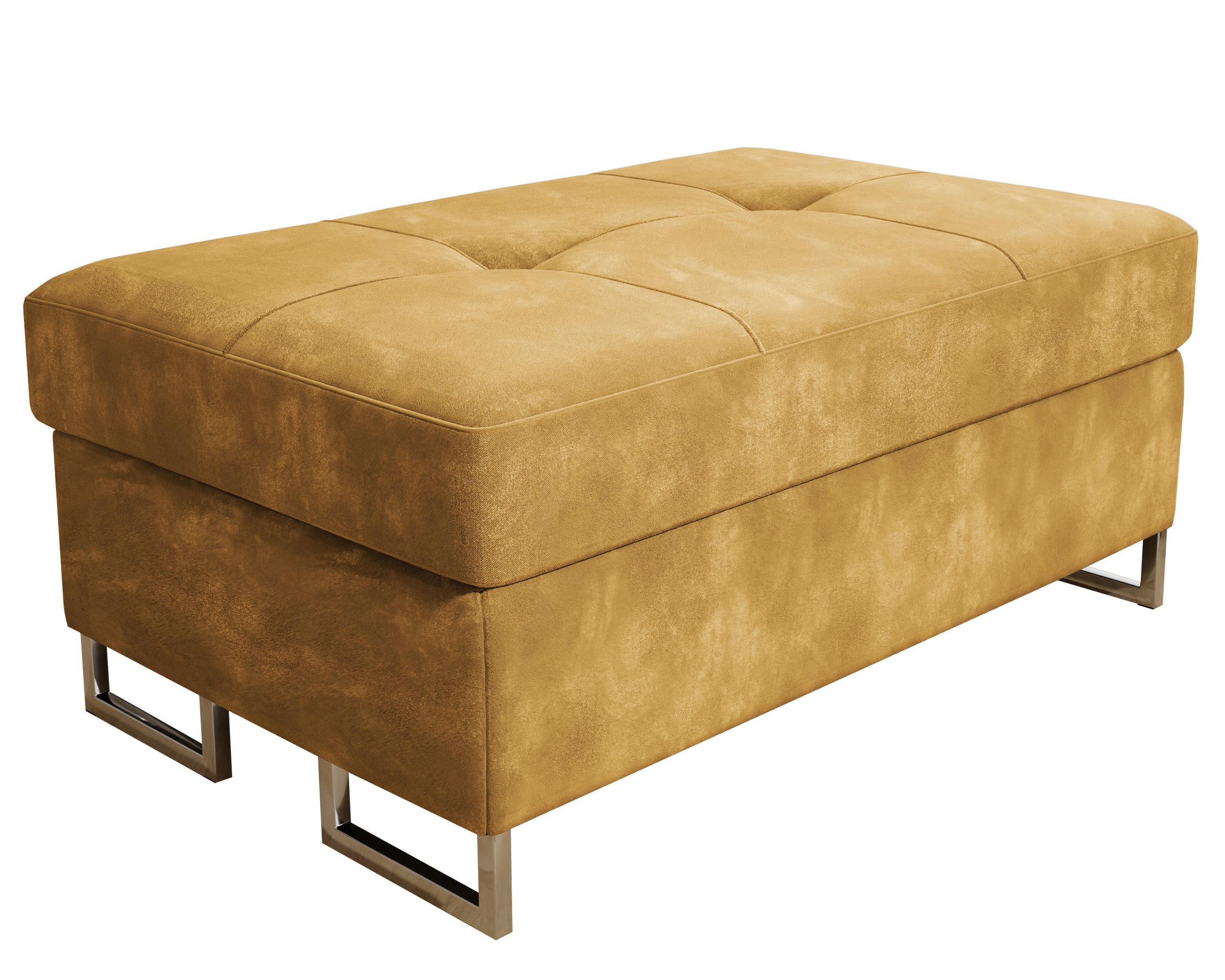 POLSTERHOCKER BARLET Gelb 100x60 cm - Gelb, Textil (100/41/60cm) - MASSENO