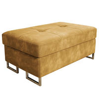 POLSTERHOCKER BARLET Gelb 100x60 cm - Gelb, Textil (100/41/60cm) - MASSENO