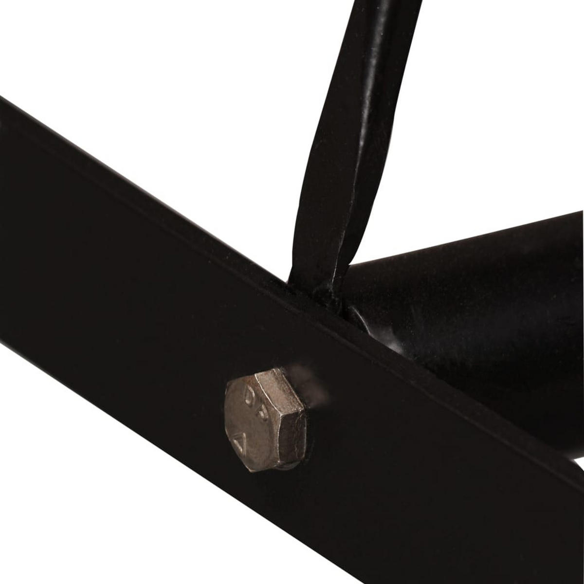 BARTISCH, 150/70/107 cm, aus Massivholz Akazie und Stahl - Braun, Holz (150/70/107cm) - vidaXL