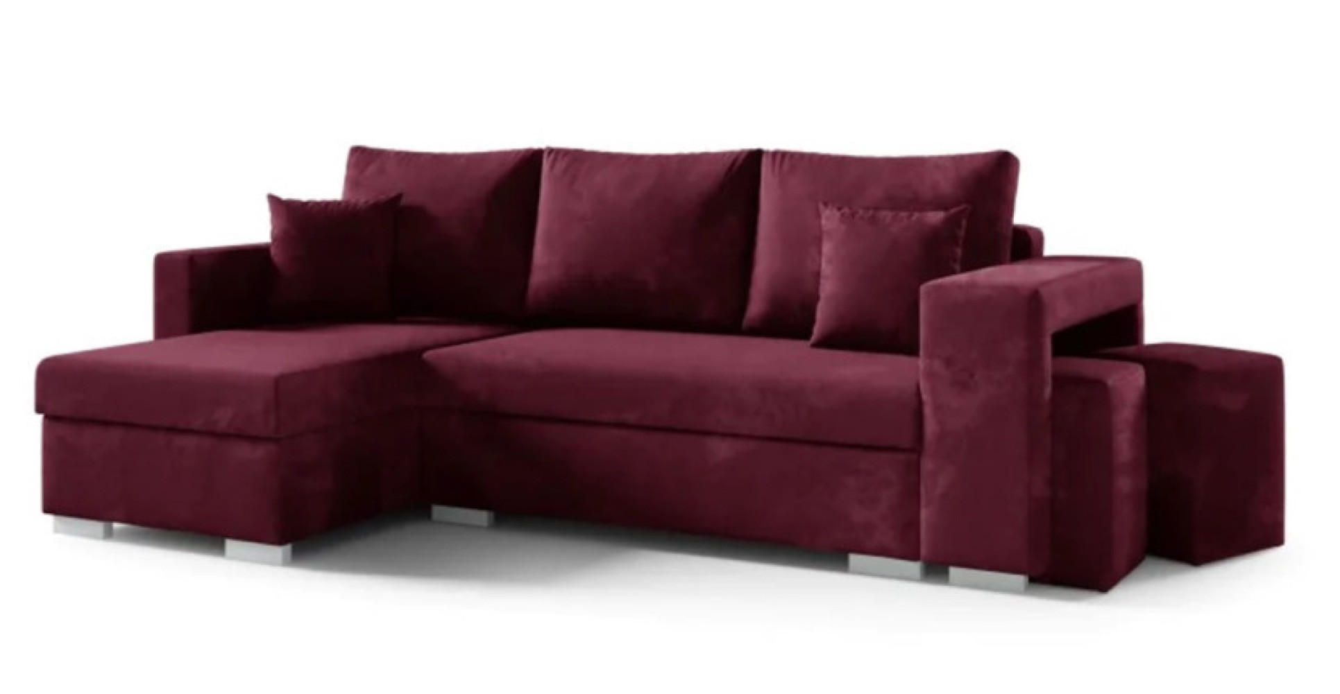 ECKSOFA Bordo OLI Mit Hockern Links - Multicolor, Textil (243/143cm) - Sepro Meble