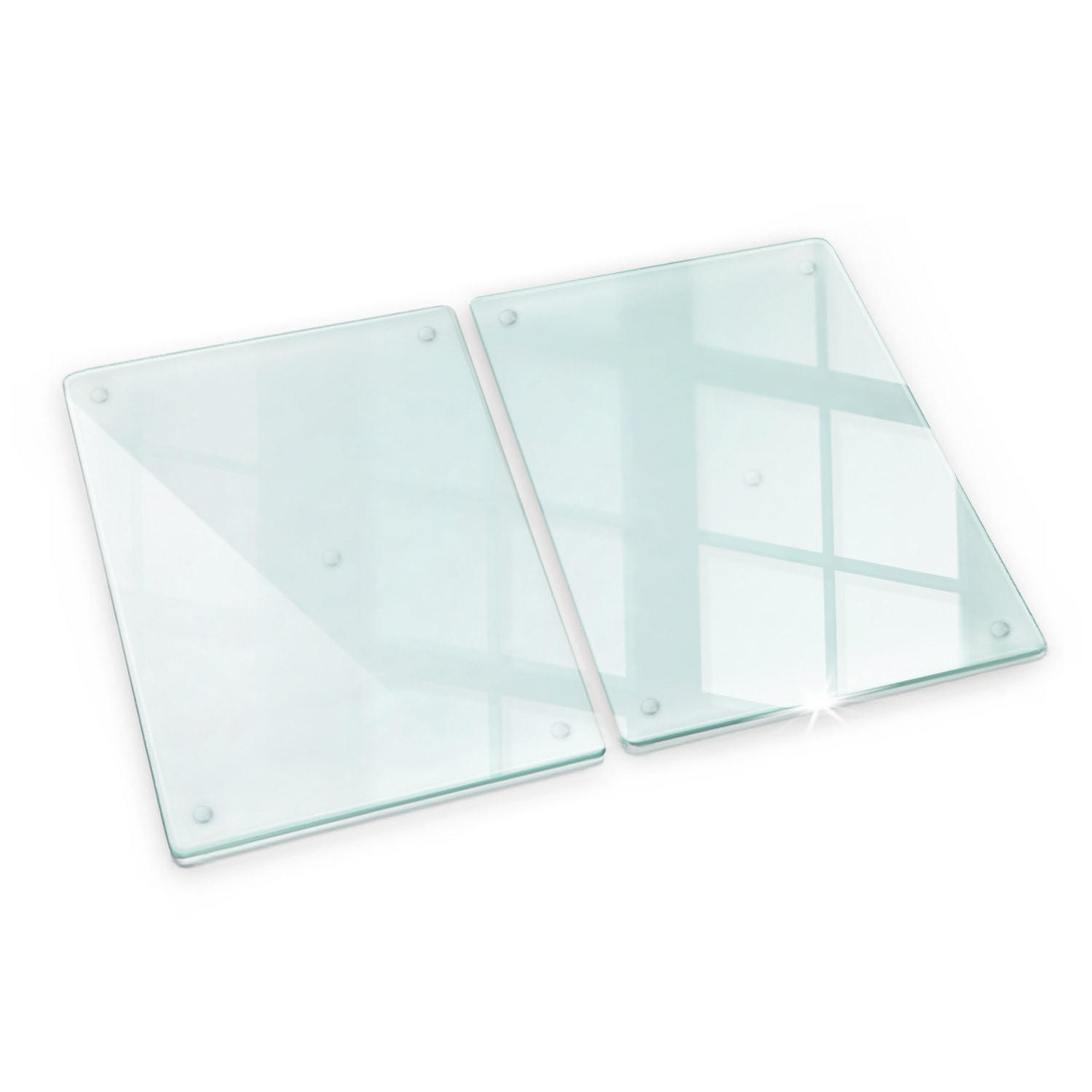 HERDABDECKPLATTE (2stk.) 40x52 cm Transparent - Transparent, Glas (40/0.4/52cm) - TULUP