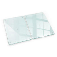HERDABDECKPLATTE (2stk.) 40x52 cm Transparent - Transparent, Glas (40/0.4/52cm) - TULUP