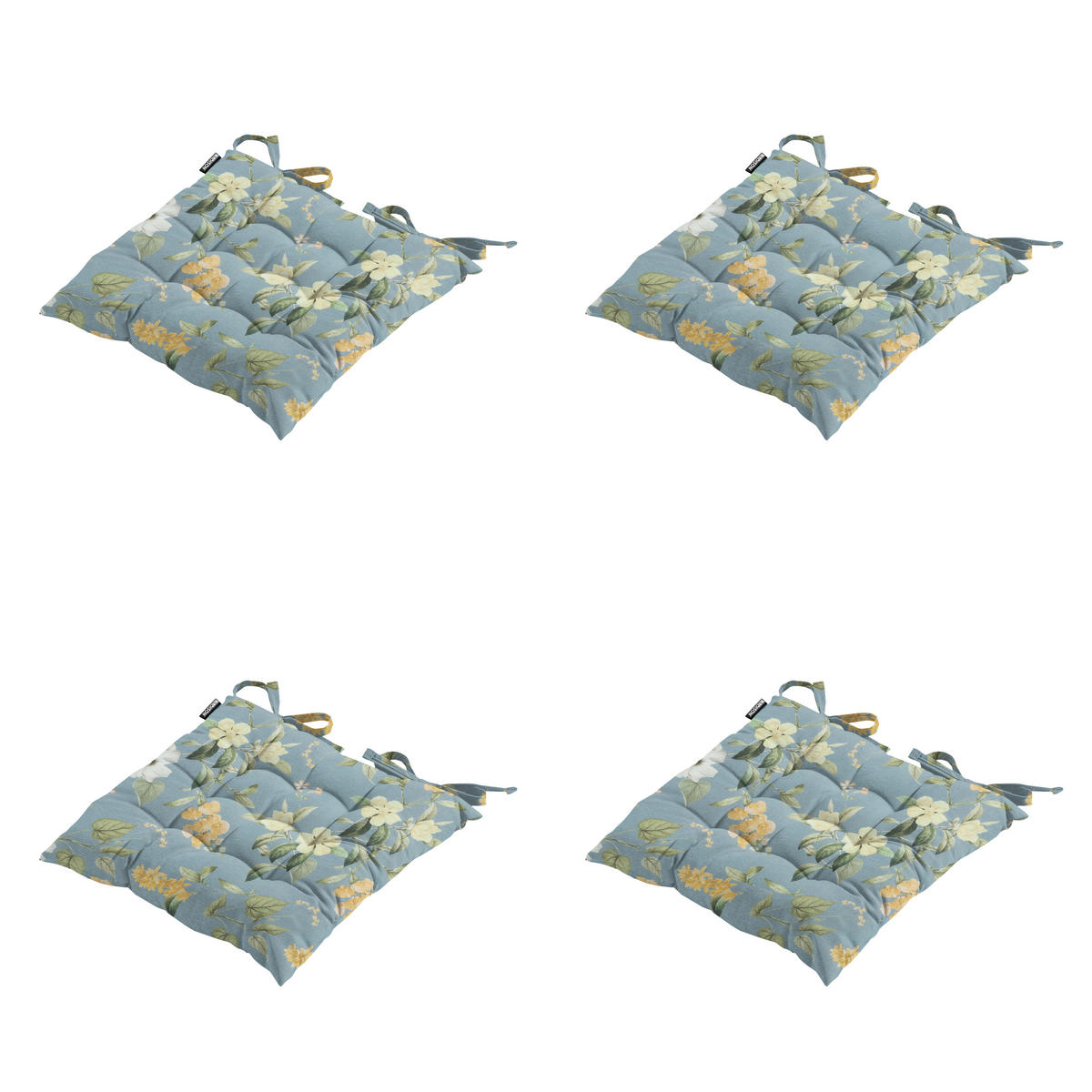 SITZKISSEN Julliete - Mehrfarbig - 46/46/8 cm - 4er-Set - Multicolor, Textil (46/8/46cm) - Madison