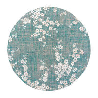 TEPPICH Lake Blue Sakura 240/240 cm - Blau, Textil (240/240cm) - Louis De Poortere