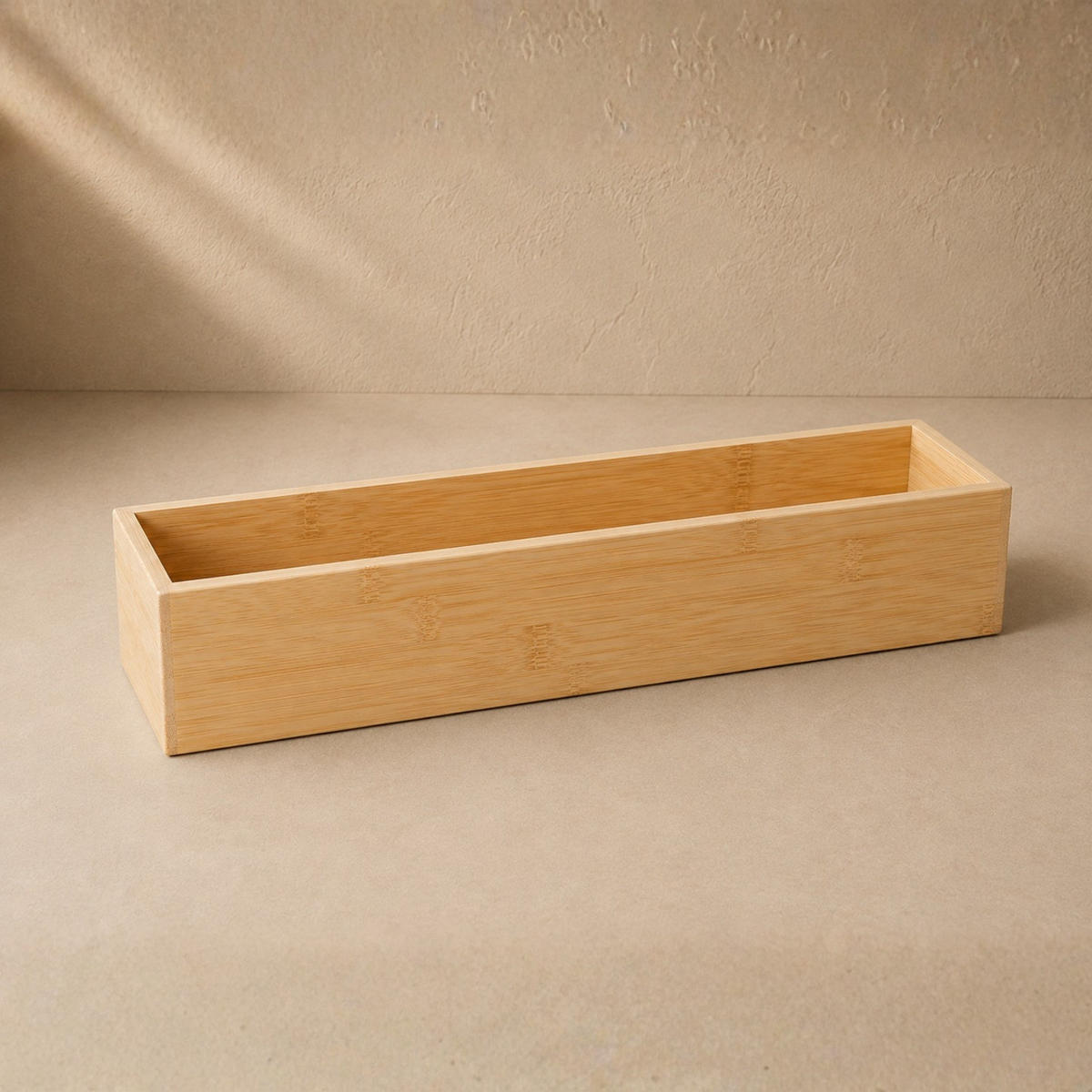 SCHREIBTISCHORGANIZER Bambus 38/8/7 cm - Beige, Naturmaterialien (38/8/7cm) - BOXIMO