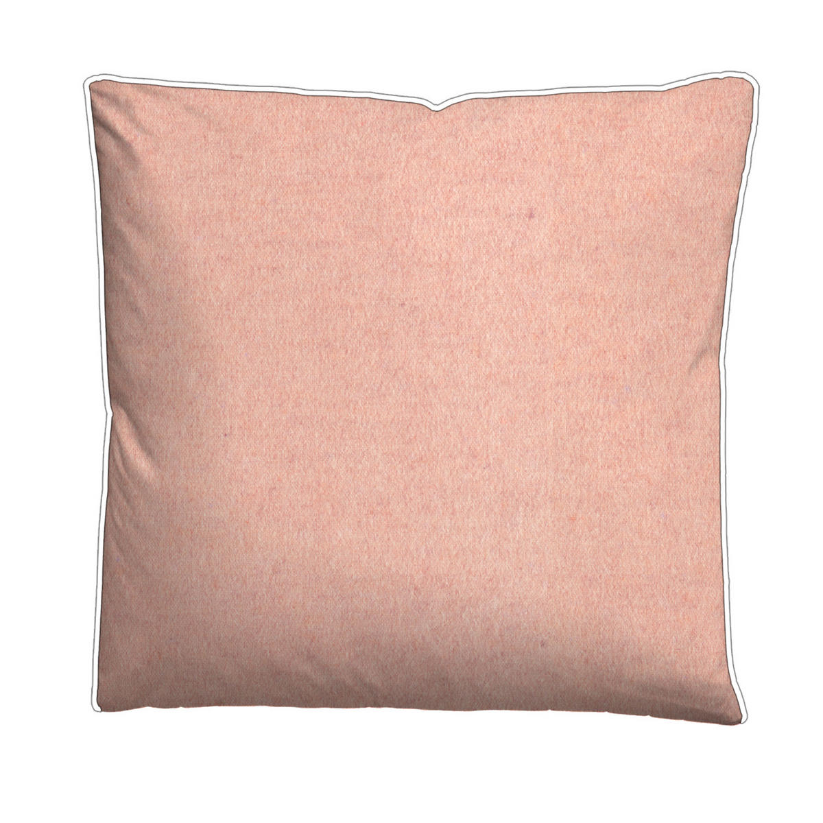 BETTWÄSCHE-GARNITUR Biber Melange UNI terra, 135x200 cm + 80x80 cm - Terracotta, Textil (135/200cm) - biberna