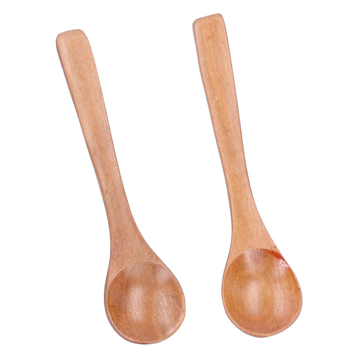 HOLZLÖFFEL-SET, 10 Stück, 13 cm, Buchenholz, Mini, für Küche & Kinder, umweltfreundlich - Naturfarben, Holz