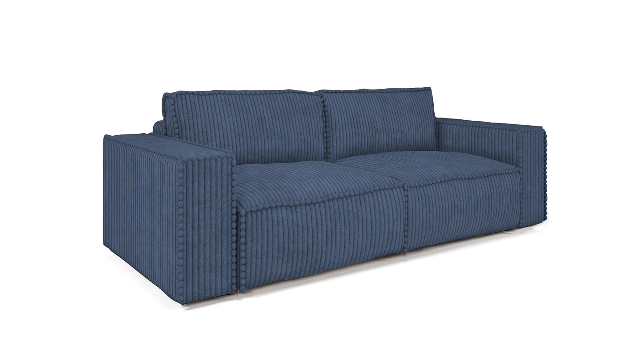 SCHLAFSOFA Vajana - Dunkelblau, Holzwerkstoff/Textil (240/86/102cm) - Fun Möbel
