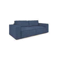 SCHLAFSOFA Vajana - Dunkelblau, Holzwerkstoff/Textil (240/86/102cm) - Fun Möbel
