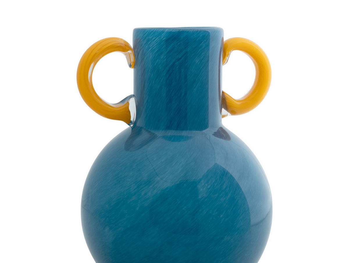 VASE Fiesta 15/15/23 cm - Blau, Glas (15/23cm) - Present Time