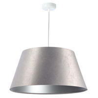 HÄNGELEUCHTE Grau 50/27 cm - Silberfarben, Kunststoff (50/1.3/27cm) - ONZENO