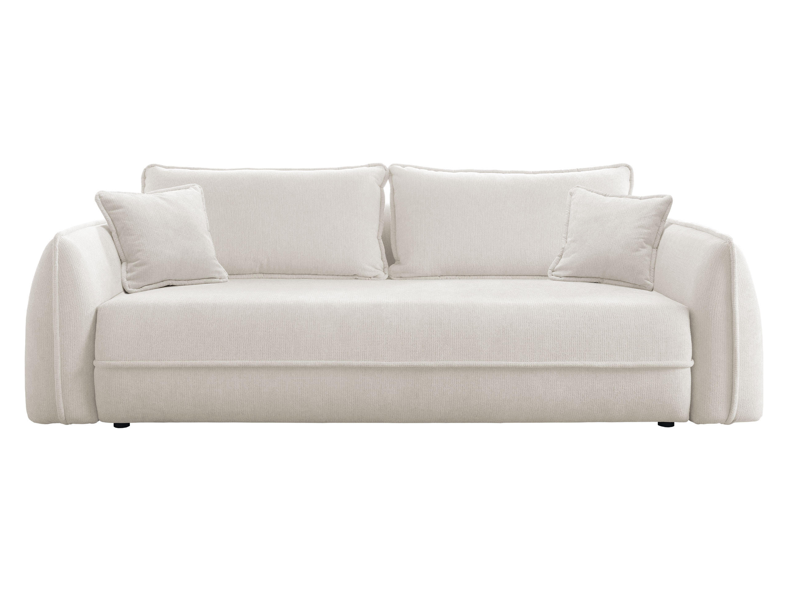 SCHLAFSOFA Moho - Creme/Schwarz, Holz/Kunststoff (250/94/109cm) - MIRJAN24
