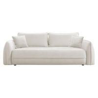 SCHLAFSOFA Moho - Creme/Schwarz, Holz/Kunststoff (250/94/109cm) - MIRJAN24