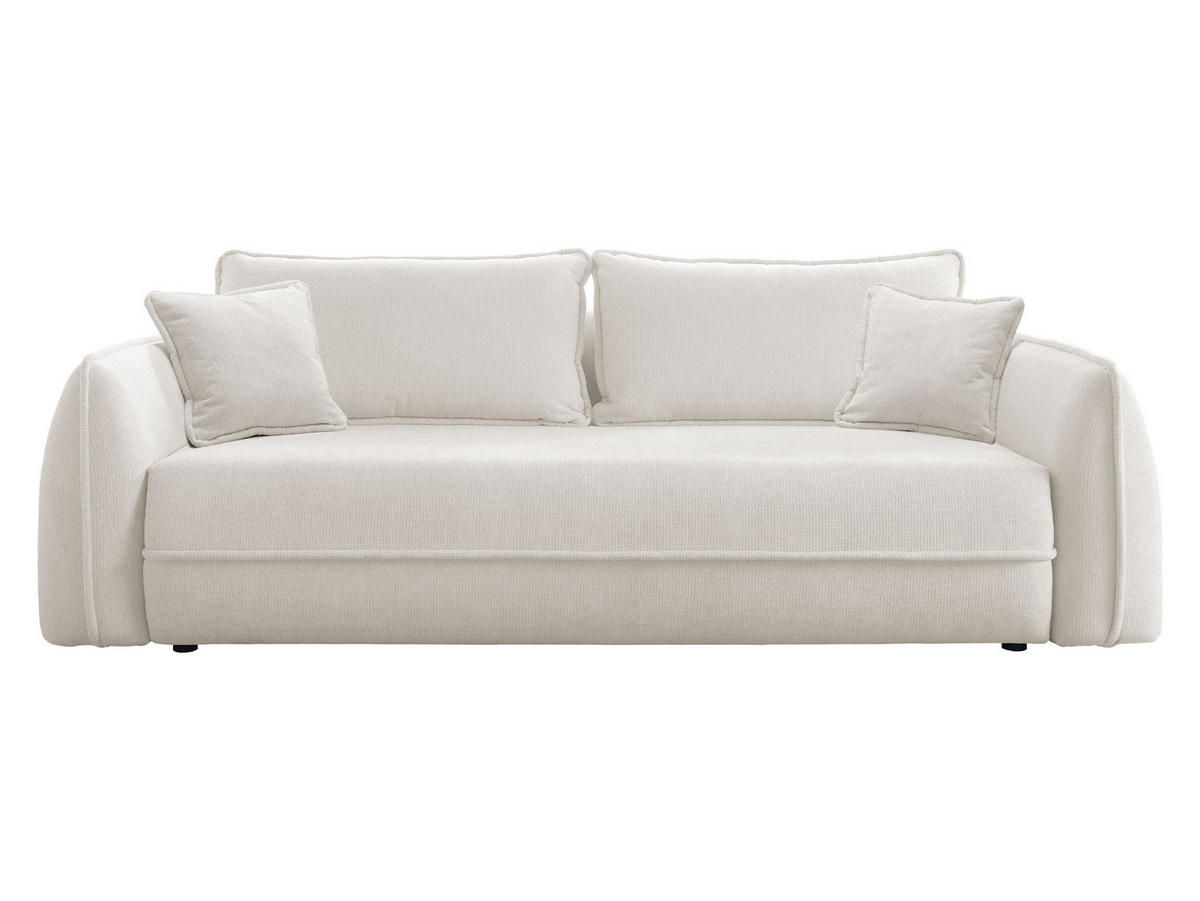 SCHLAFSOFA Moho - Creme/Schwarz, Holz/Kunststoff (250/94/109cm) - MIRJAN24