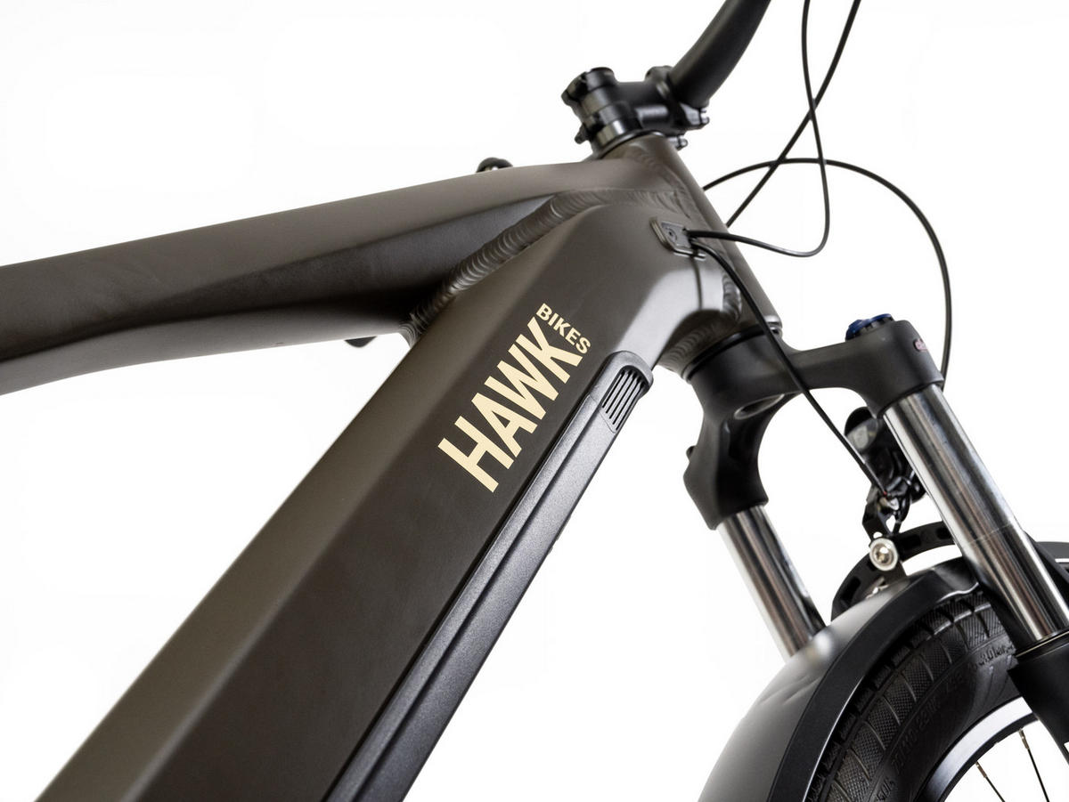 E-SUV E-Bike Green 9 Gang 27,5 Zoll Gr: M & L - Grün, Metall (41cm) - Hawk Bikes