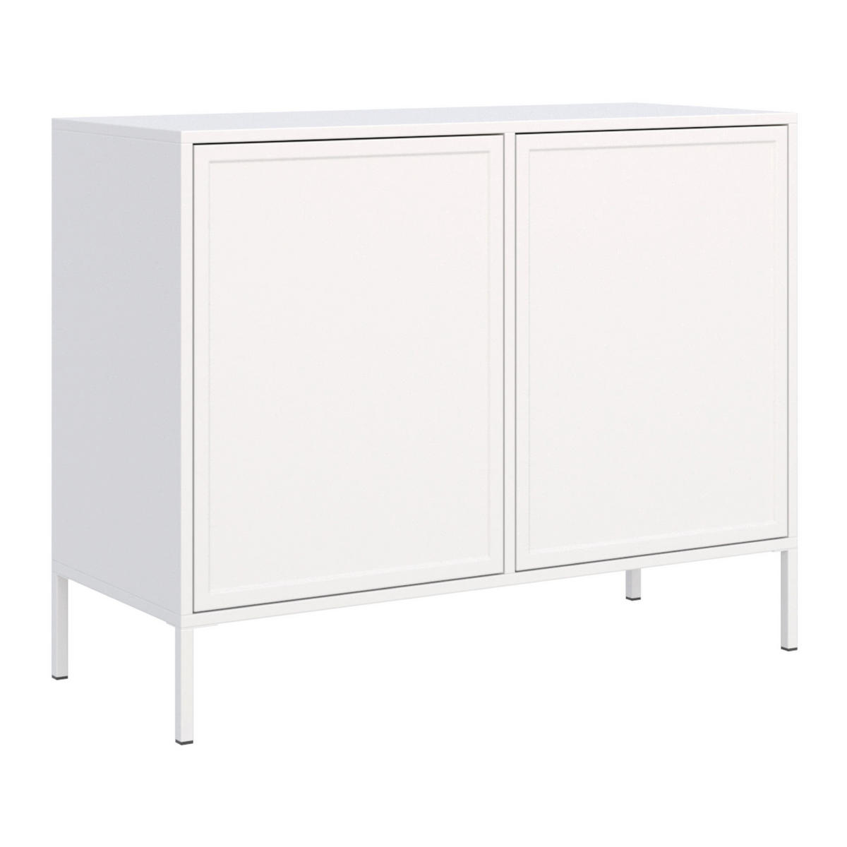 SIDEBOARD Velveto bílý 100cm - bílá, kov/kompozitní dřevo (100/86/40cm) - Selsey