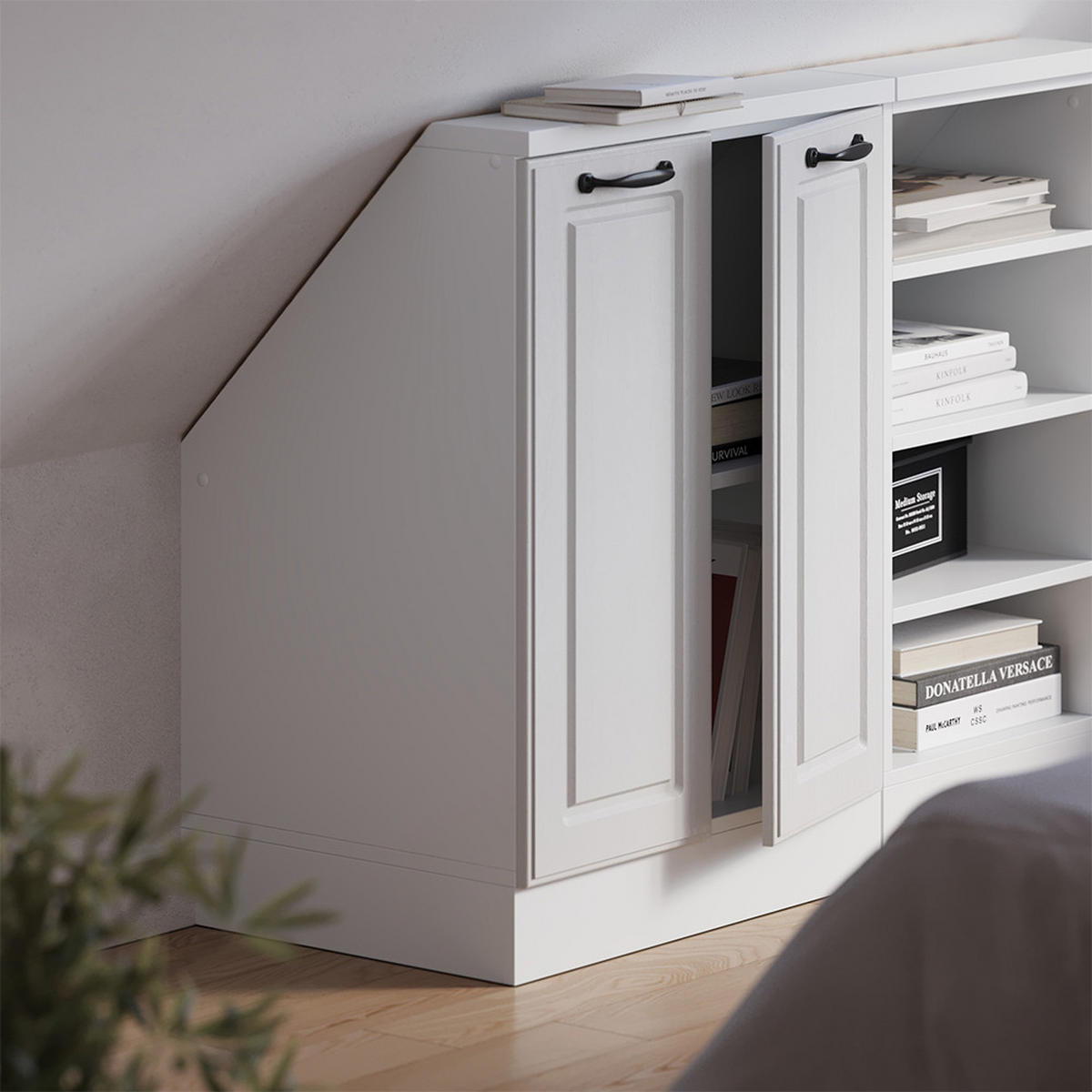 ŠIKMÁ SKRIŇA Rion Biely vidiecky dom/Biely - biela, kompozitné drevo (60/81.6/46cm) - Vicco