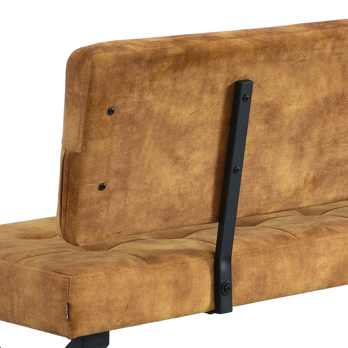 SITZBANK KAREN - Gelb, Metall (160/48/56cm) - B&D Home