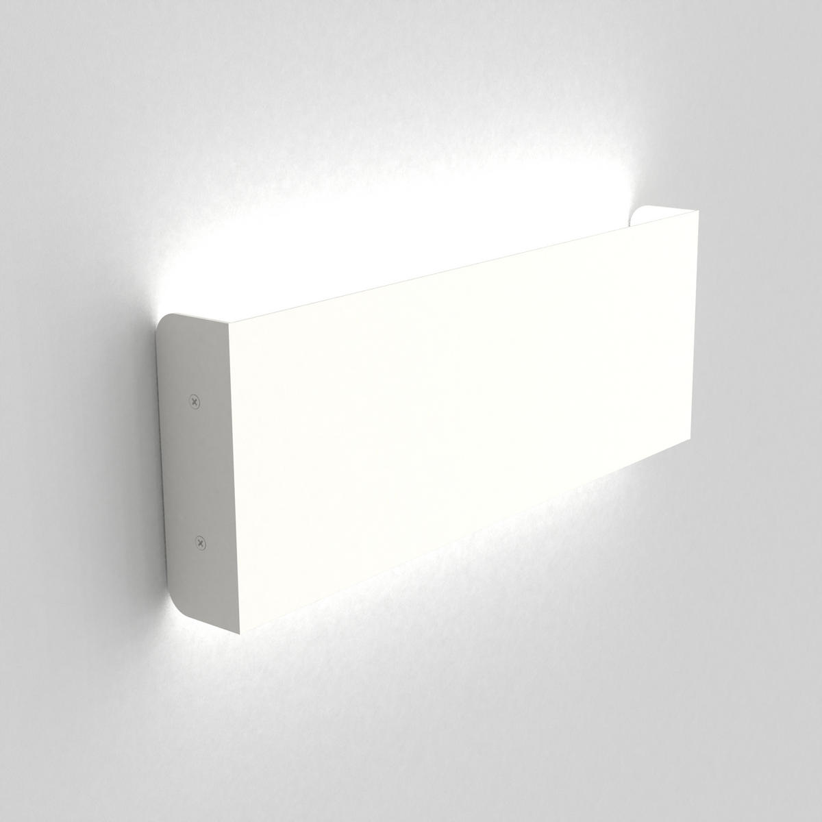 LED-WANDLEUCHTE - Weiß Hochglanz, Metall (29/11/3.6cm) - Lumicom