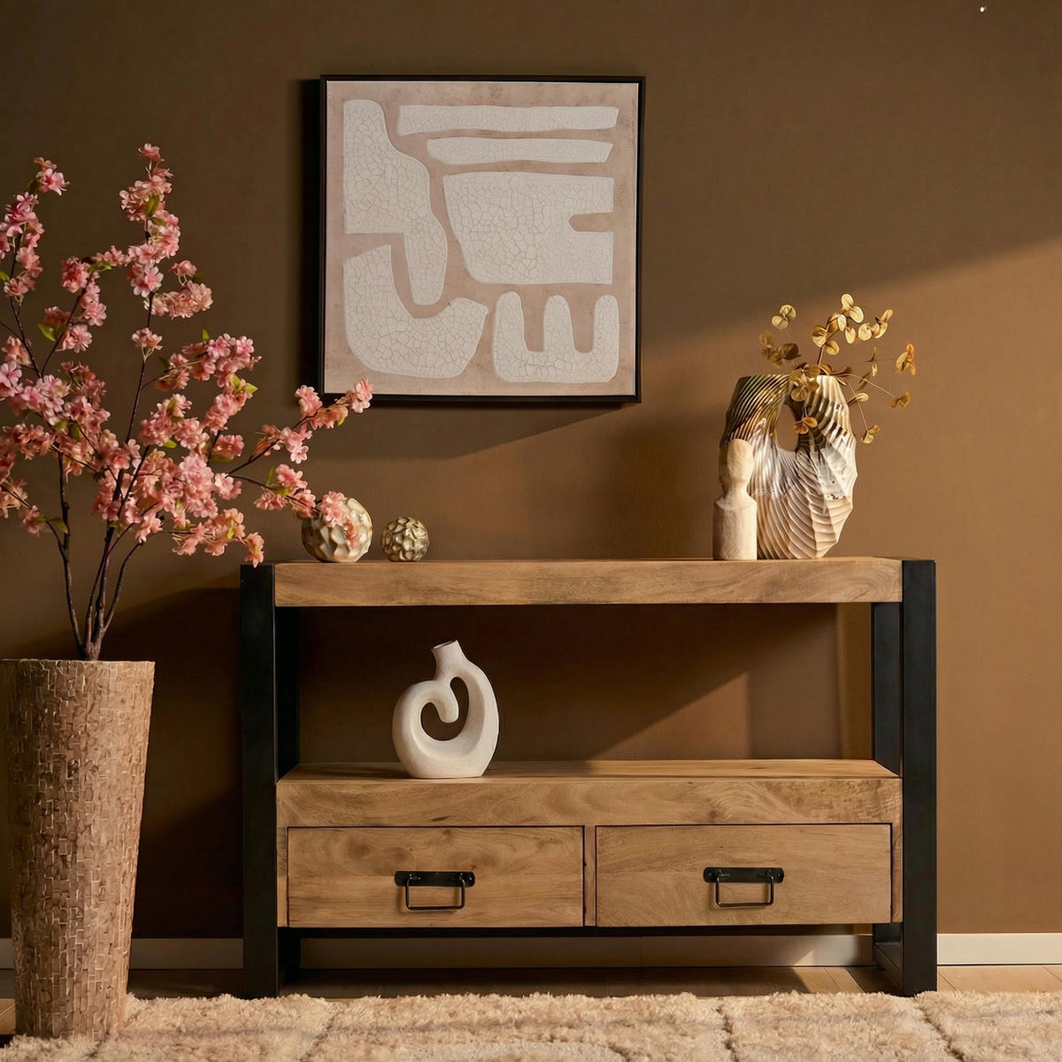 TV-MÖBEL Britt Braun 45/120/60 cm - Braun, Holz (120/60/45cm) - Starfurn