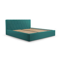 POLSTERBETT Bett 02 - 140x200 - Peacook - Türkis, Holz/Textil (140/200cm) - Möblo