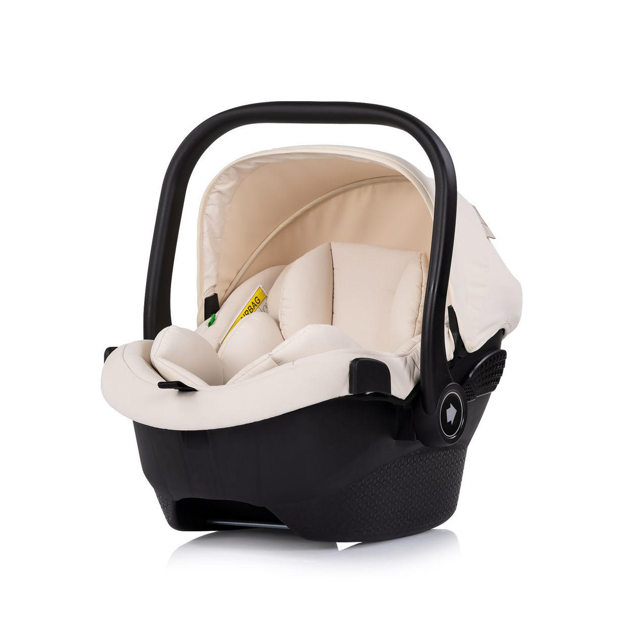 BABYSCHALE Set Isofix Pearl beige i-Size (40-85cm) Isofix-Basis-Station Adapter - Beige, Kunststoff (43/56/60cm) - Chipolino