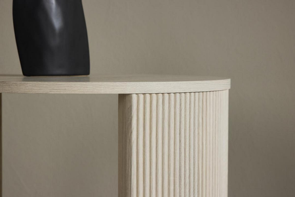 COUCHTISCH, Bristol, Whitewash, MDF, 60 x 60 x 45 cm - Weiß, Holzwerkstoff (60/60/45cm) - ebuy24